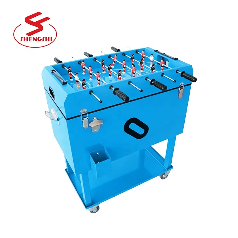 Portable  foosball table rolling metal Cooler Box