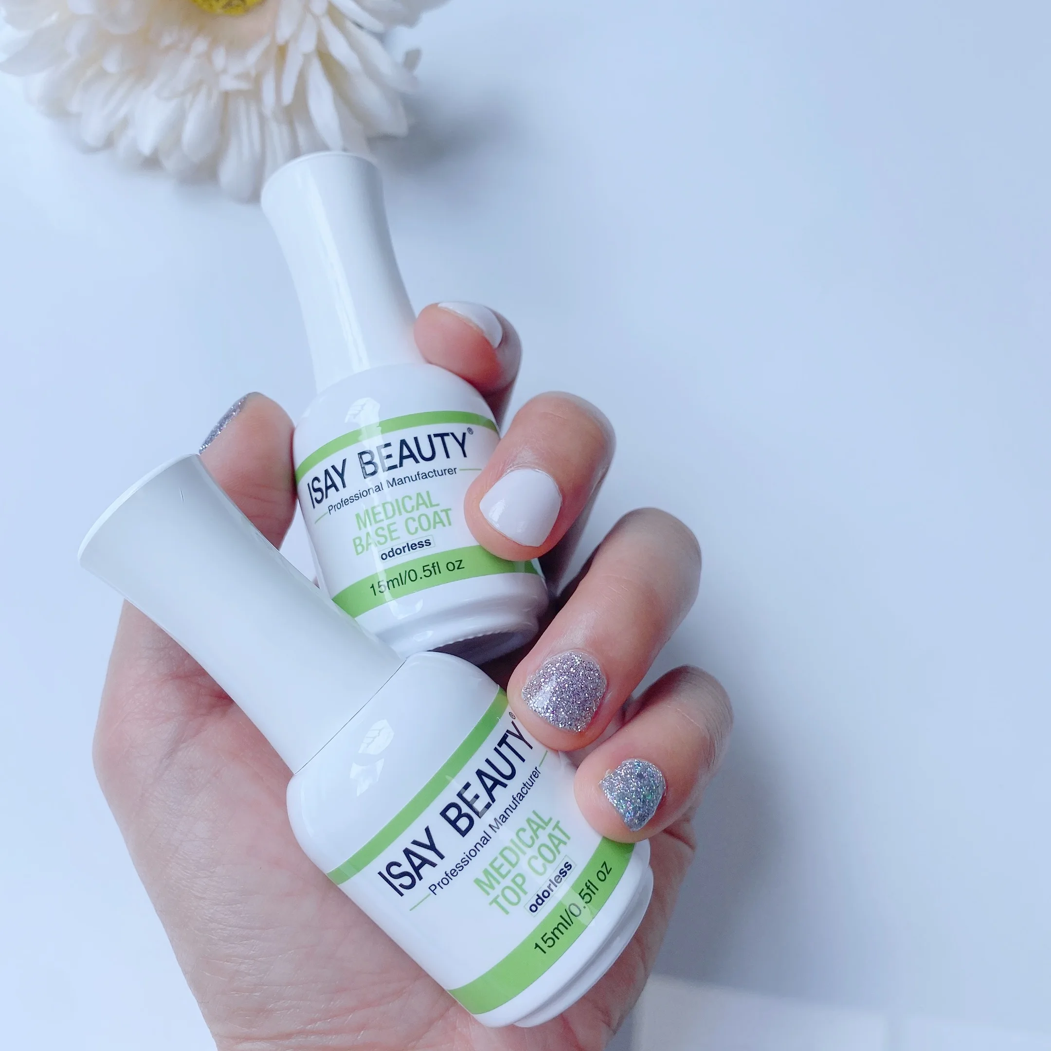 2022 New Formula Odorless Base Coat and Top Coat No Smell Dipping Liquids