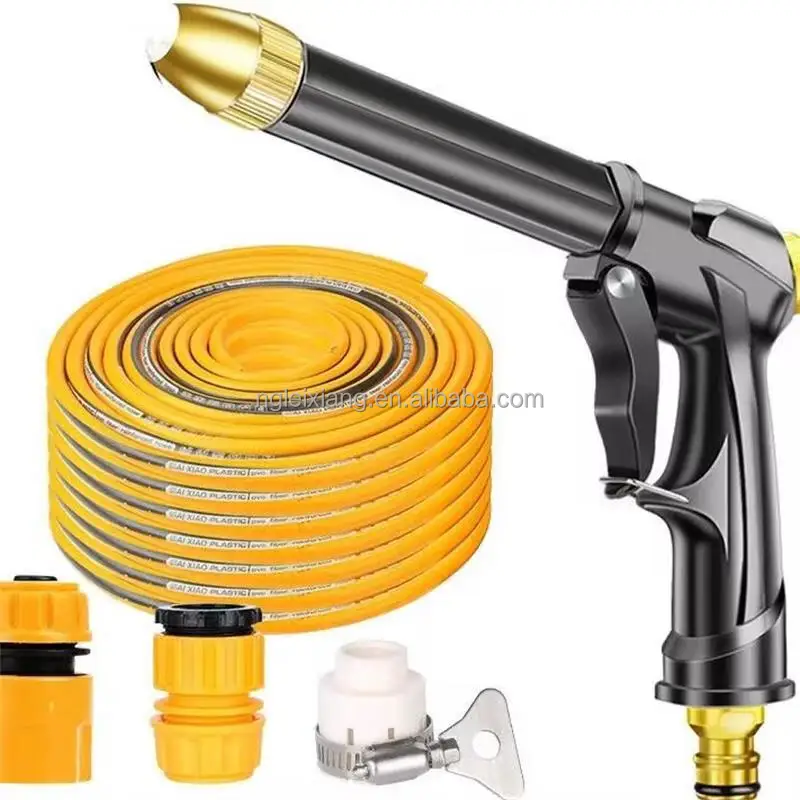 High Pressure Garden Water Gun Spray Car Washing Kit Watering Hose Nozzle Sprinkler