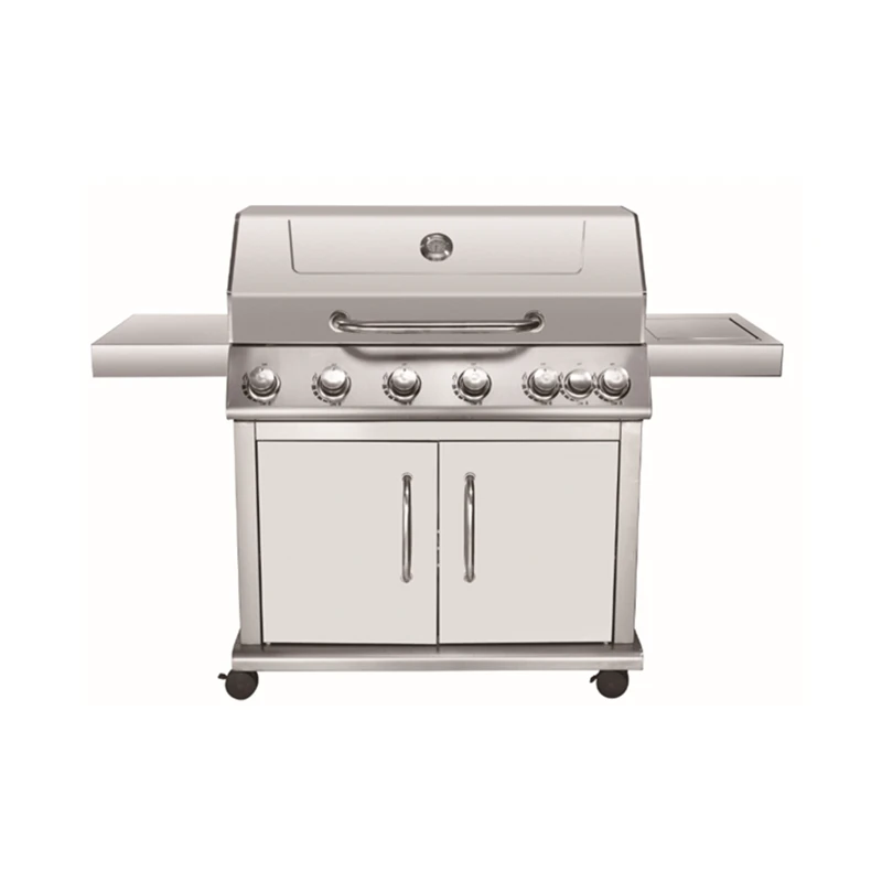 5 burner outdoor stainless steel barbecue gaz euro grill