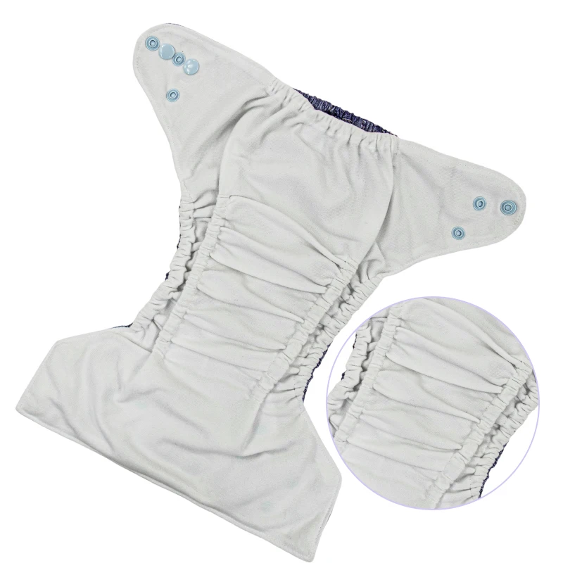 Ananbaby OEM/ODM Comfortable Suede Cloth Nappies High Elastic Double Gussets Baby Cloth Diaper Manufacturer