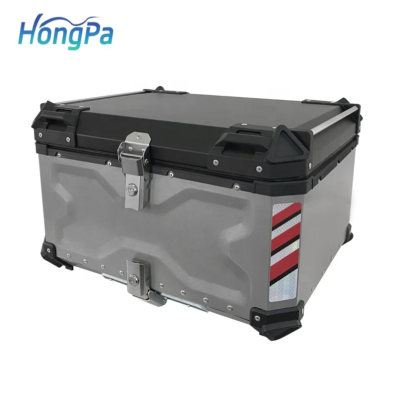 Motorcycle Tail Top Box Case Waterproof and Scooter Hard Tour Storage Carrier Trunk Luggage with Lock