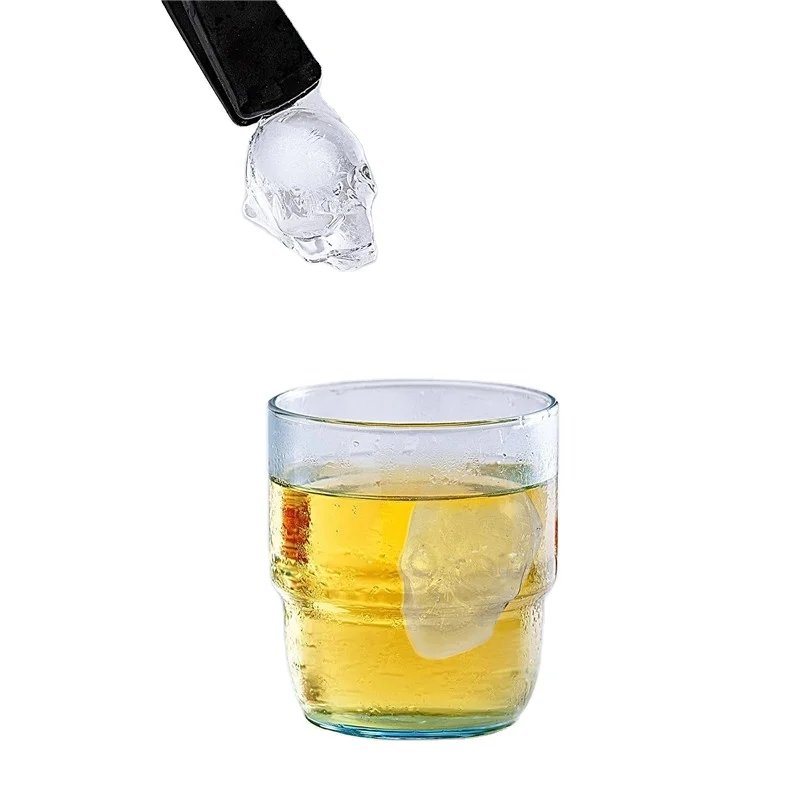 4 Grids 3D Shape Ice Cube Maker Silicone Maker Halloween Shaped Whisky Wine Ice Accessories Kitchen Party Supplies