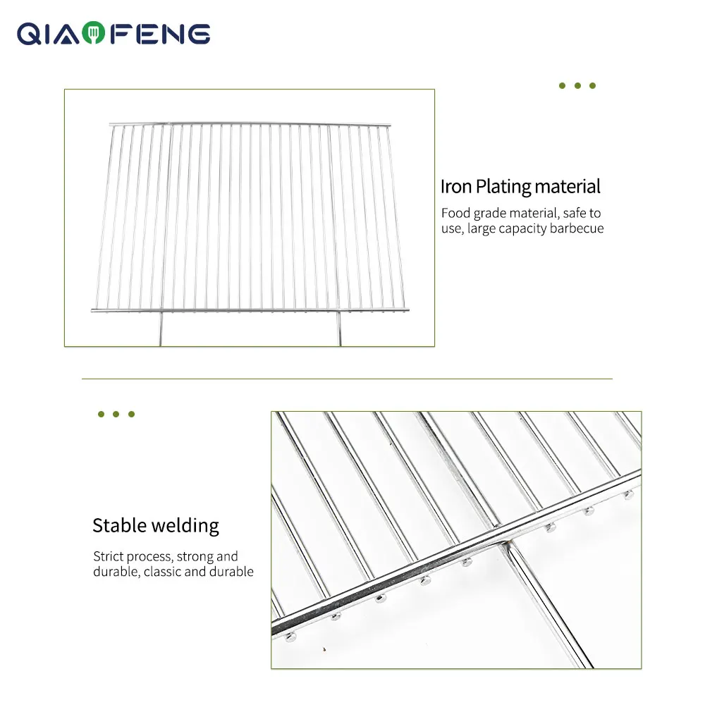 Outdoor Camping Portable BBQ Rack BBQ Grill Basket with Handle