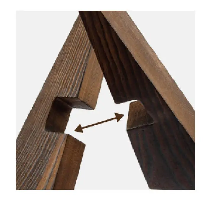 High Quality Material Handmade Wooden Cookbook Holder Unique Design Recipe Book Holder For Display Stand