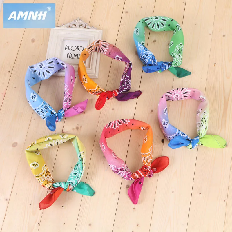 FUBU 2024 Hotsale High Quality Bandana 100% Pure Cotton Gradient Color Scarf Fashion Sports Bandana Outdoor