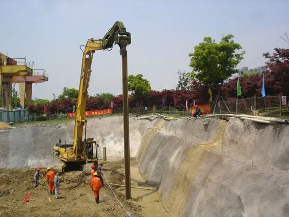 V350 гидравлический экскаватор, вибромолоток, приводы, лист, сваи