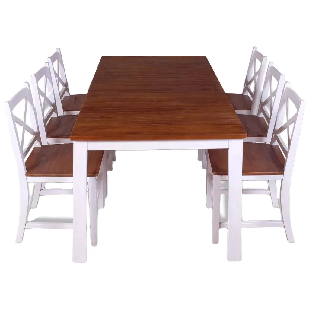 
M 2403-S Kitchen Wooden Dining Table Set, Table w/ 4 Chairs for Home Kitchen Breakfast Furniture 