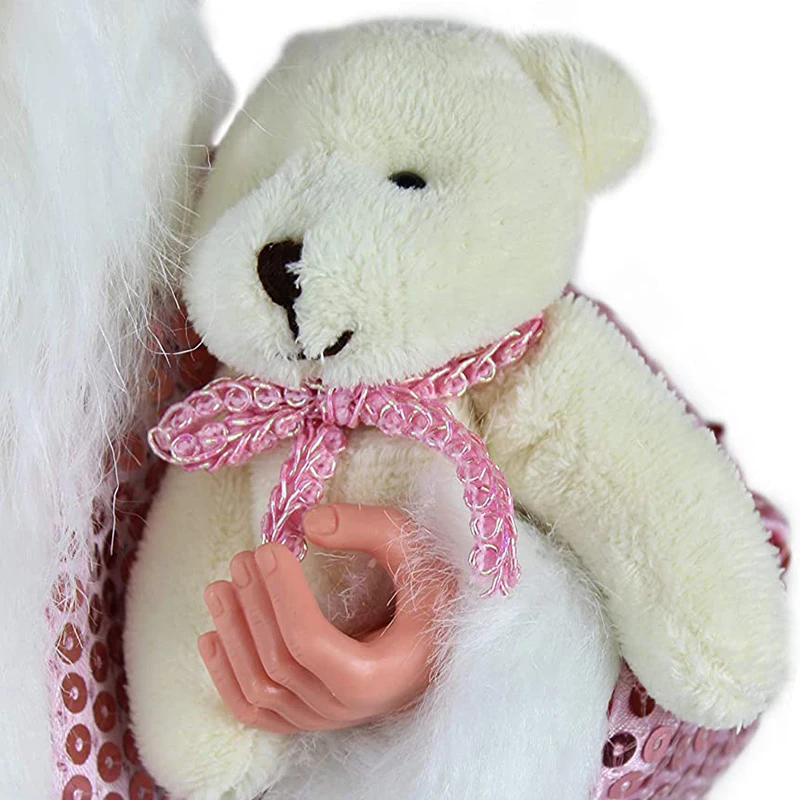 Custom Christmas Plush Decoration Figurine Ornament Santa Claus Xmas Tree Ornament Collection Party Supplies Holiday Dolls