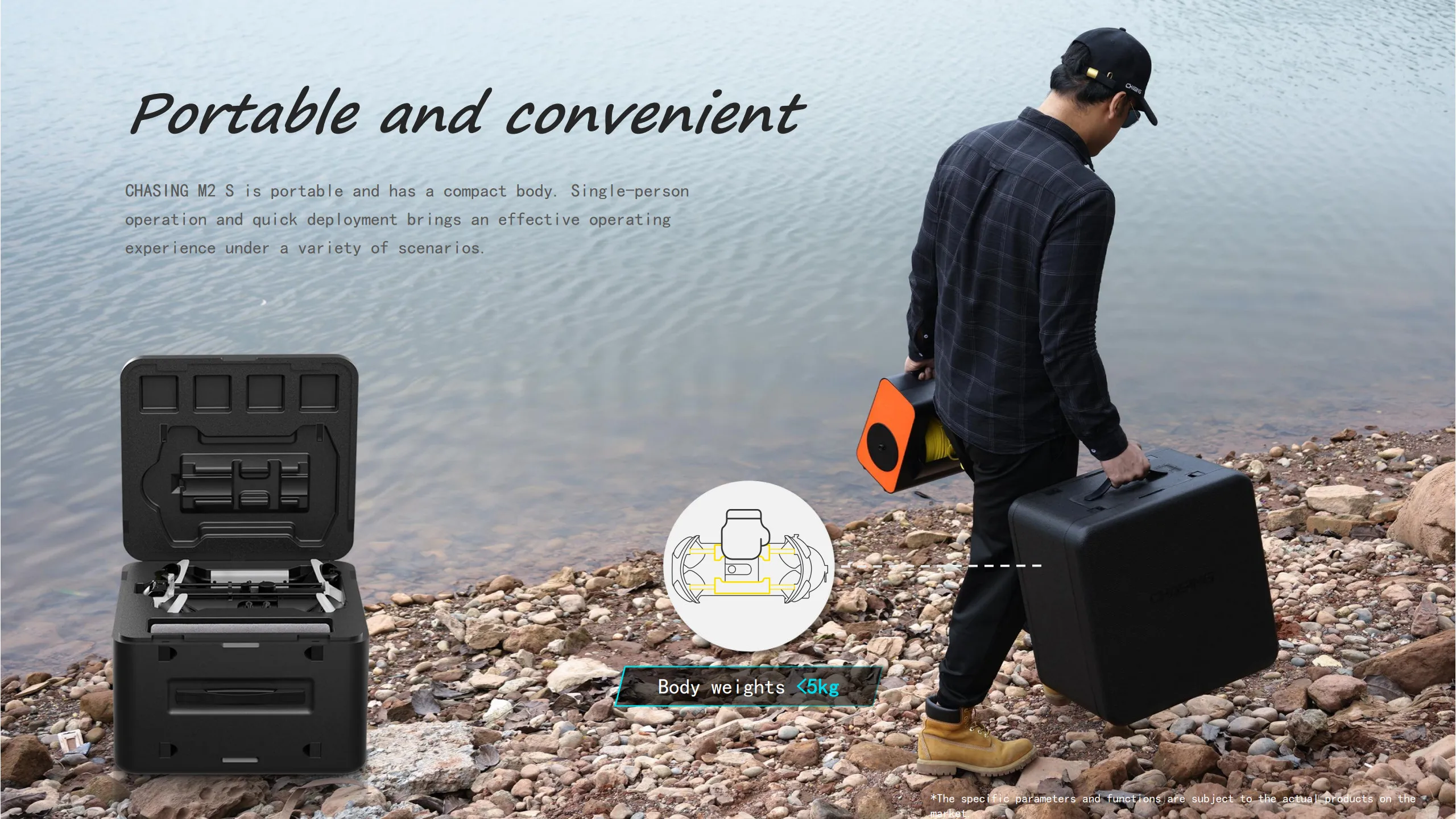 CAMORO Chasing M2 S 200m 4K Advanced Underwater Drone ROV Robot With Cameras for professional user Underwater Camera