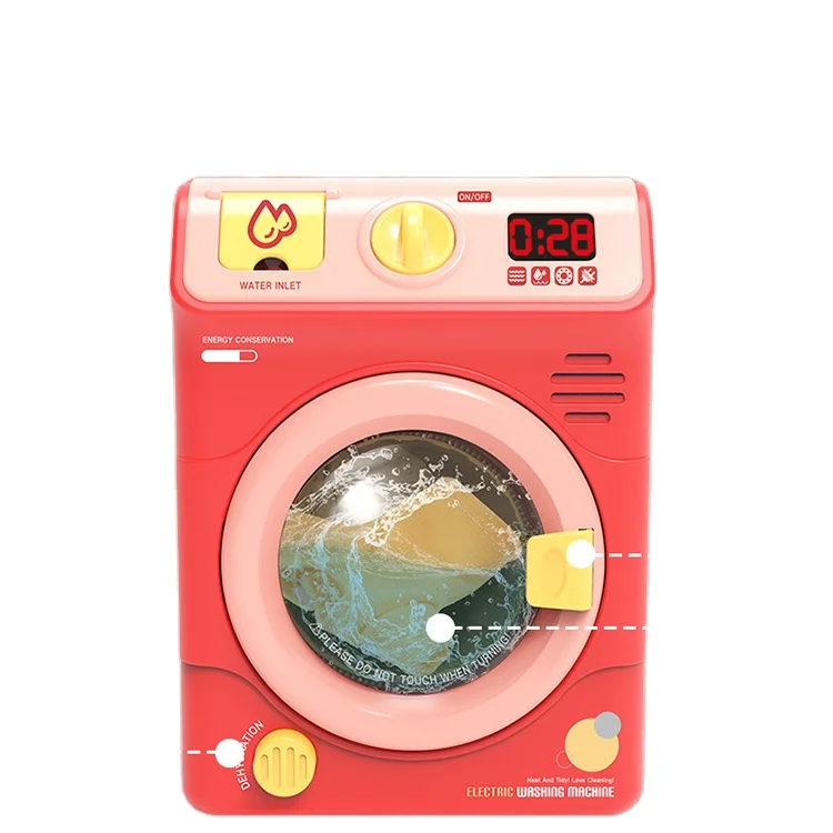 Children Mini Toy Educational Pretend Play Plastic Home Appliances Household Washing Machine Toy Furniture Toys