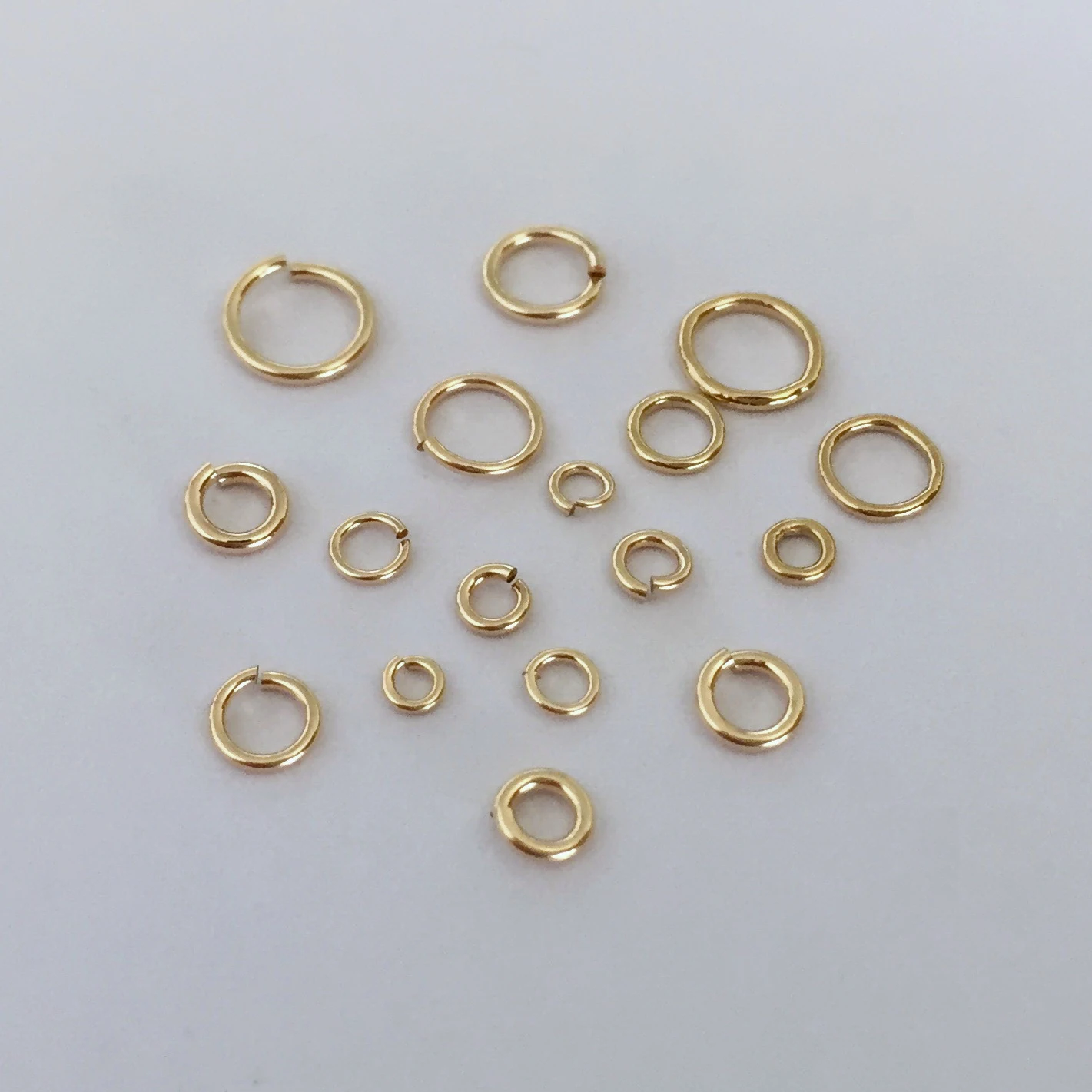 14K Gold Filled Jump Rings Open Closed Split Rings for Jewelry Making Supplies Permanent Jewelry Findings Components Accessories