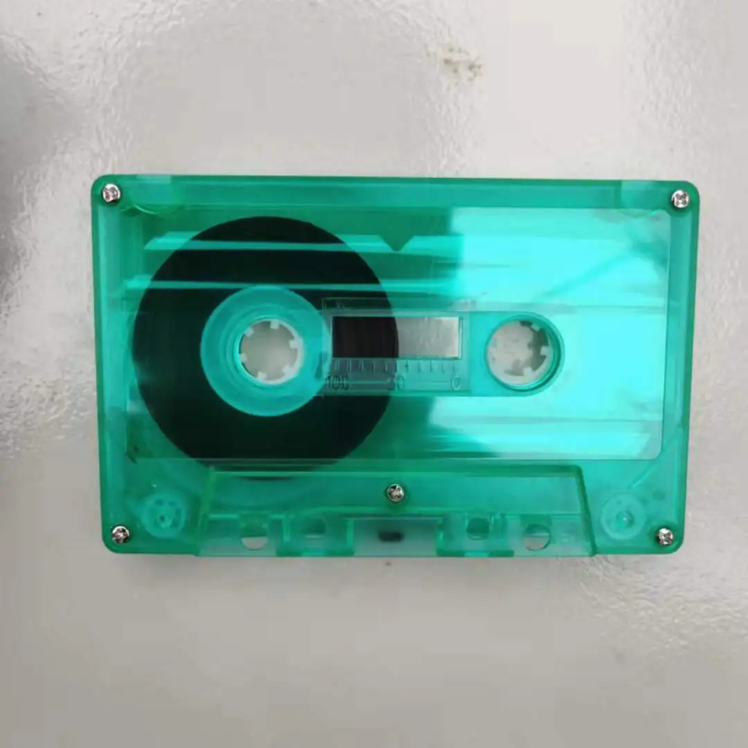 Blank Audio Cassette Tape and Transparent Case OEM Time Gross Rohs Color Package Feature Weight Material Raw Origin Gua Colored