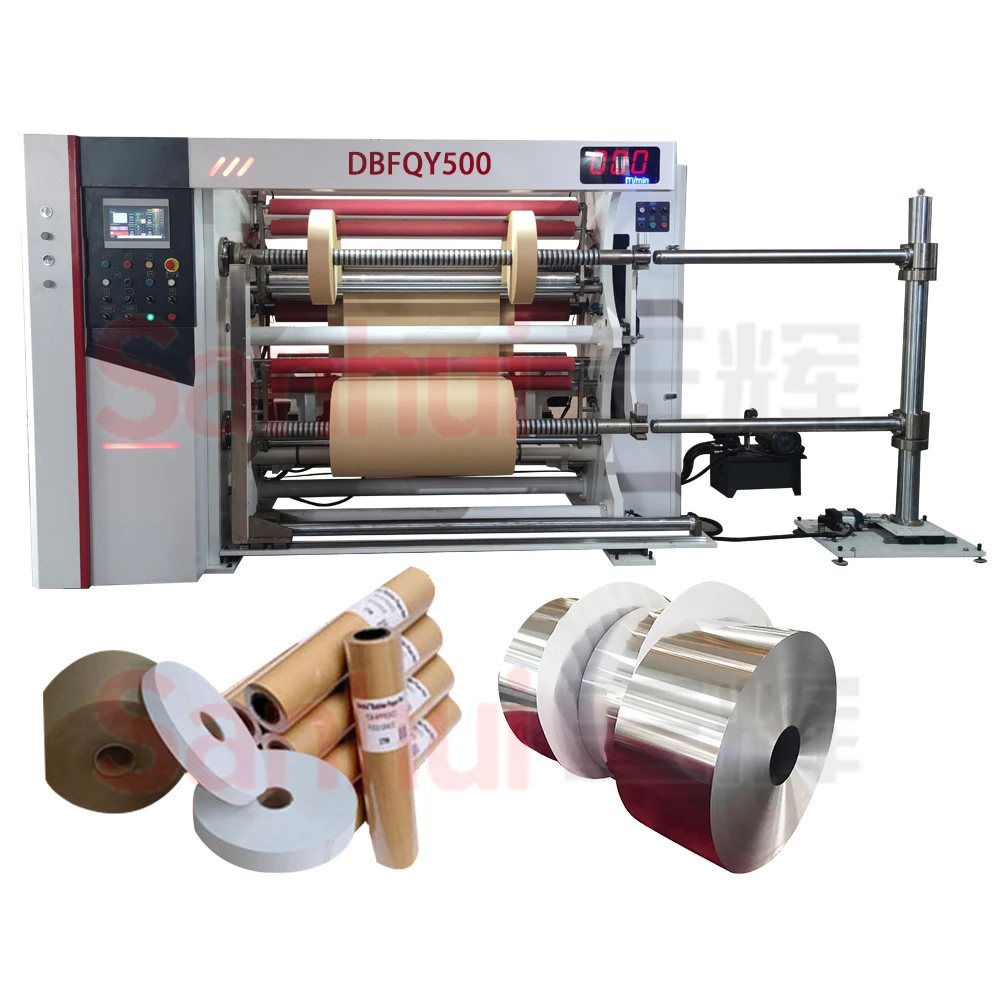 Машина для продольной и обмотки рулонов, машина для продольной резки бумаги