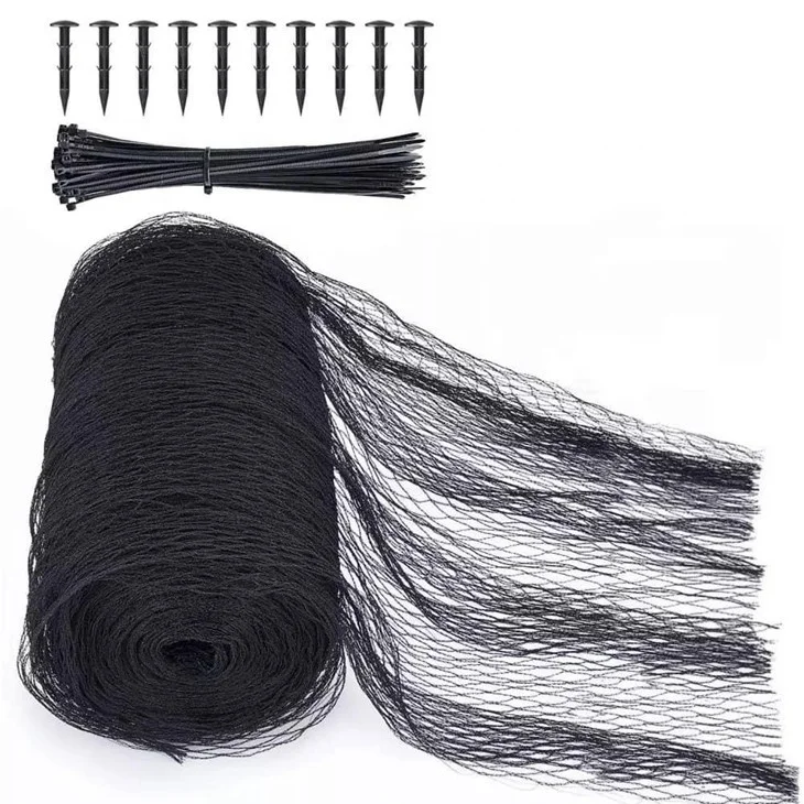 HDPE вязаная Алмазная сетка для защиты от птиц садовая трикотажная