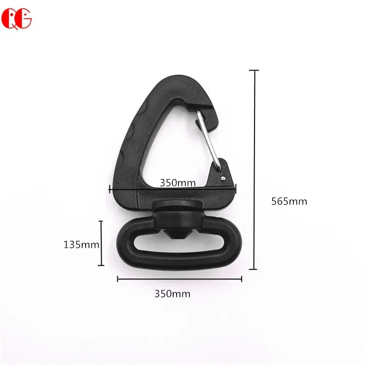 webbing strap clip for hanging campaign belt bag swivel bag key chain automatic plastic spring snap hook