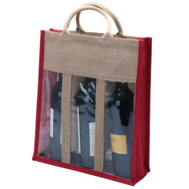Hot sale Jute wine Bag