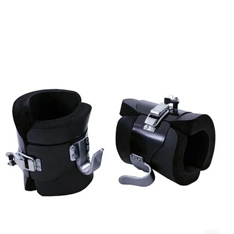 UNIQ Fitness Black Abdominal Crunch Hanging Anti Gravity Inversion Boots For Pull Up Bar