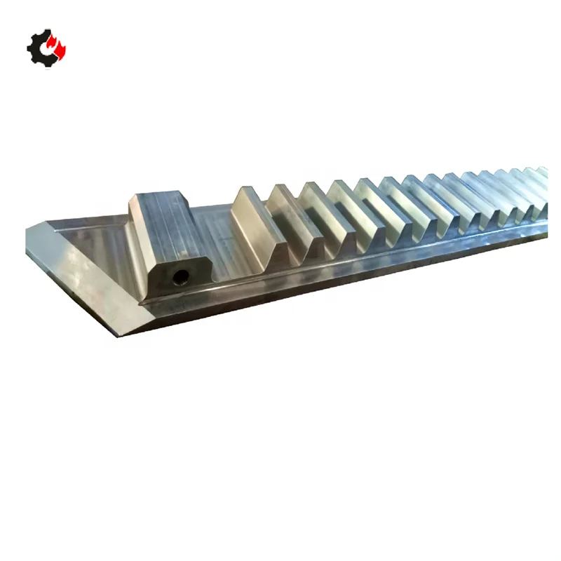Wangli custom Excavator forged steel large module helical gear rack