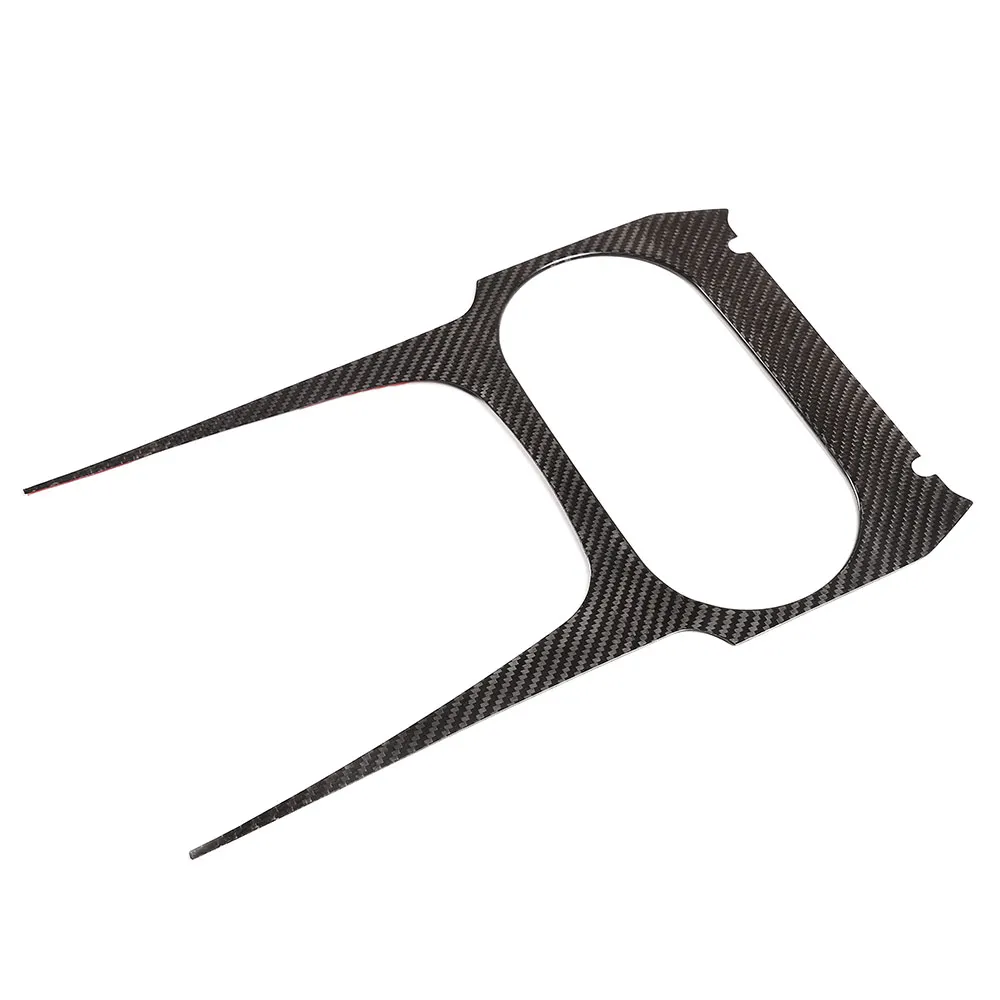 JH Carbon Fiber Center console Cup Hole Frame Trim Cover For Porsche Cayenne 2018-2019