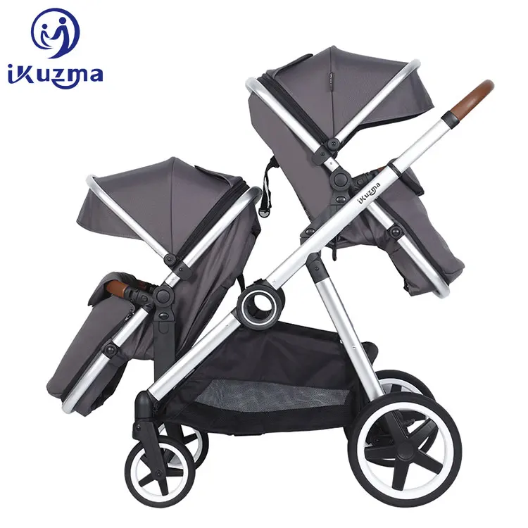 Hot Mom Shopping Newborn Double Twins Baby Sleeping Trolley