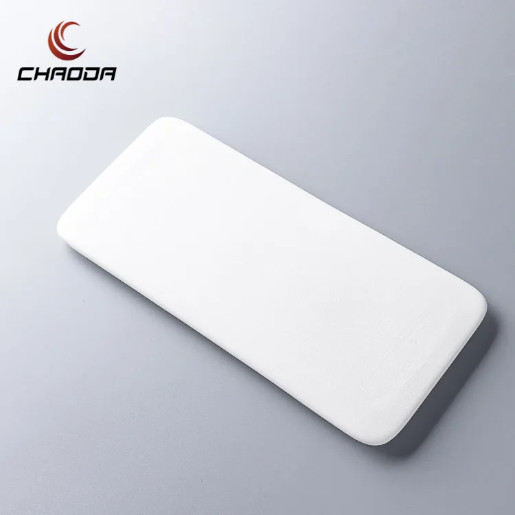 CHAODA Hot Sells Rectangle Ceramic Tray White Porcelain Sushi Dishes For Restaurant Ceramic Dishes & Plates