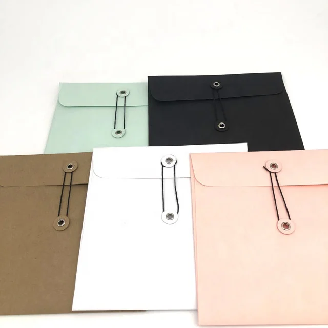 Button Envelope Color Envelope With String For School And Office
