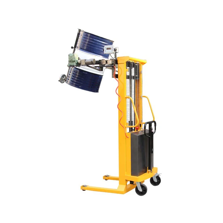 Electric Oil Drum Pallet Stacker Lifting Hydraulic Oil Drum Hand Lift Barrel Stacker