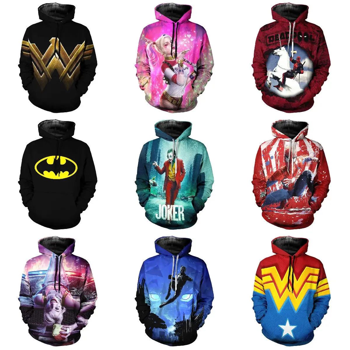 3D printed Custom hoodie Movie Marvel Leisure sports hoodie Plush Toy Dolls Comics Marvel jacket Cartoon Dolls