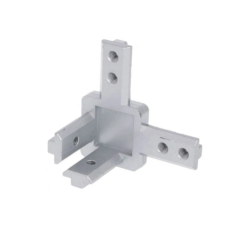 China Suppliers Custom Electronics Laser Cutting 3 Way Corner Bracket for Furniture Support