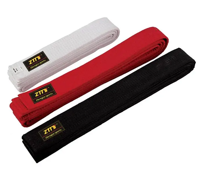 High Quality Martial Arts Color Belt Customize Taekwondo Karate Belts Bjj Belts with Embroidery 300CM