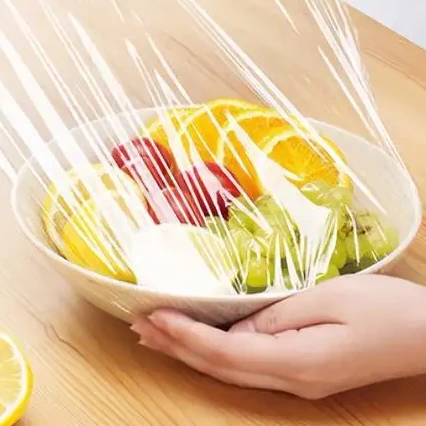 Professional Factory Price Fresh Food Storage  Stretch Wrap  Household Packaging Plastic PVC Cling Film