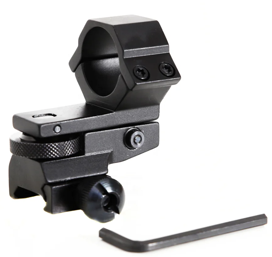 MZJ Optics aluminum adjustable 25.4mm low profile scope mount flashlight mount ring hunting scope mount accessories