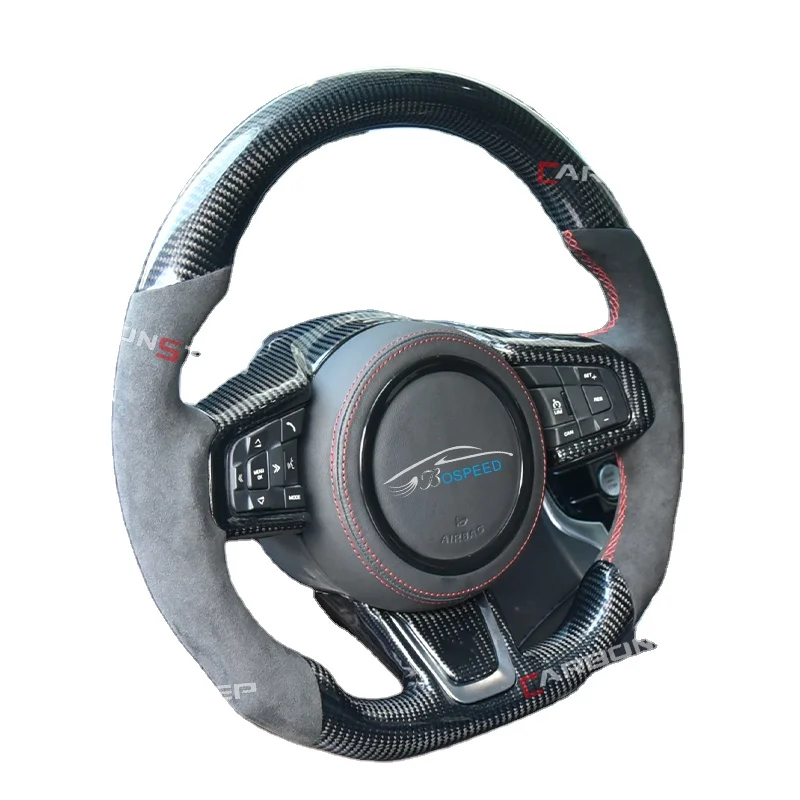 For Jaguar E-pace XE XEL XFL XJ F-type XF F-pace Carbon Fiber Steering Wheel