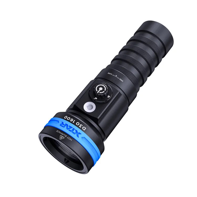XTAR D30 Floodlight CRI 95+ Red Blue Light and UV Diving Lamp Light 1600lm Scuba Underwater Video Photo Torc