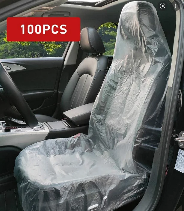 Оптовая цена, полиэтиленовый прозрачный полиэтиленовый пластиковый пакет, одноразовый чехол для автомобиля, пластиковый чехол для автомобильного сиденья