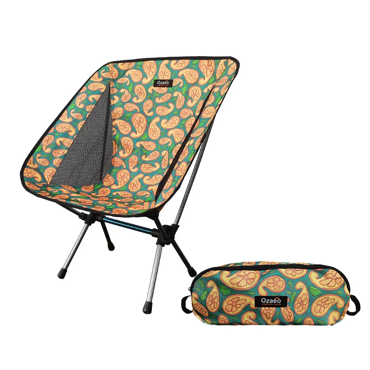 Factory Outdoor Portable Moon Chair Foldable Beach Chair Folding Camping Chair For Adults