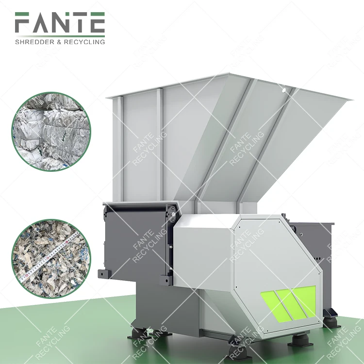 Good Sale Recycling Manufacturer Waste Single Shaft Shredder Machine Plastic