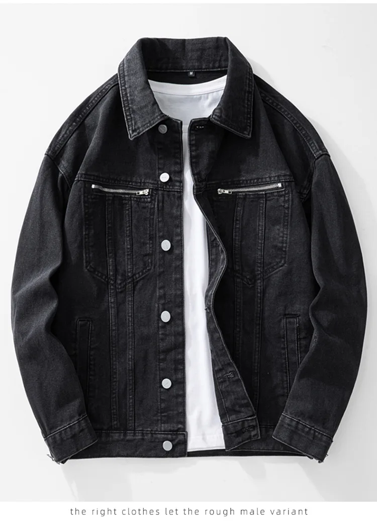 OEM Custom Design Denim Cotton Fabric Jackets Custom Manufacturer Pigment Washing Mens Jean Denim Jacket