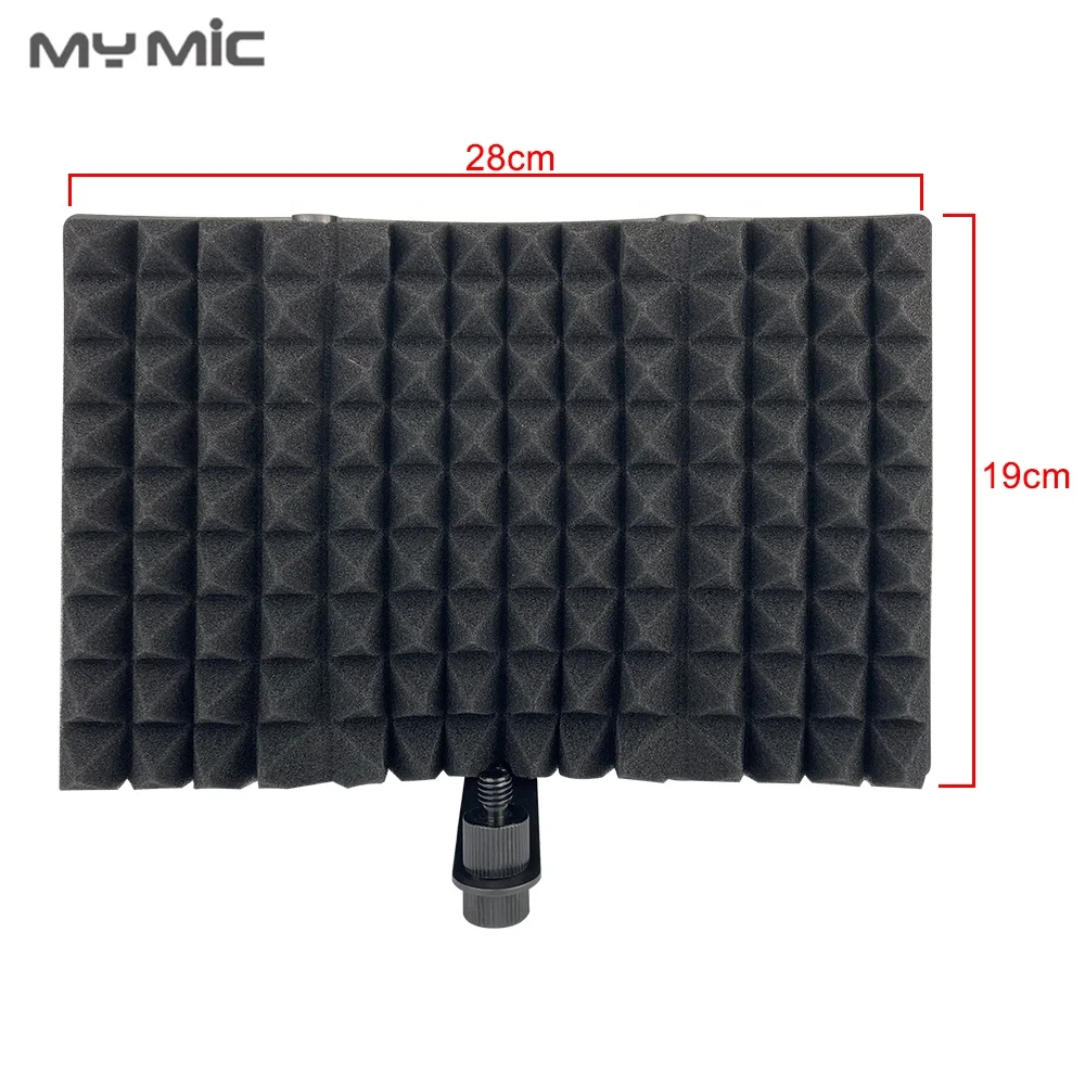 IS04 OEM sound-absorbing foam microphone isolation shield mic vocal filter soundproof screen for studio microphone recording