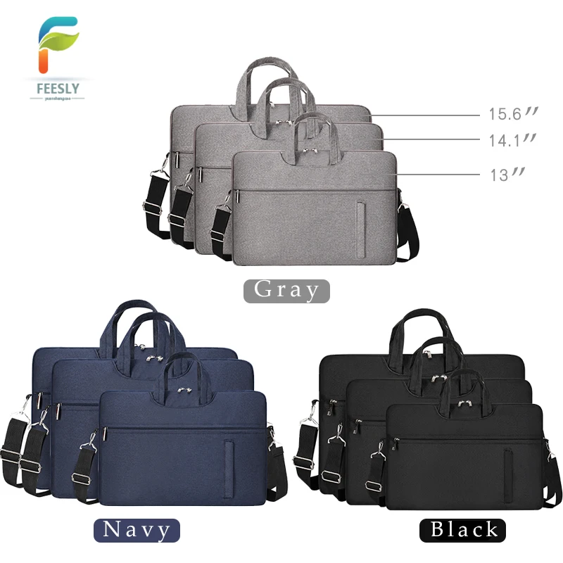 Laptop Bag 13 14 15.6 Classic Slim Briefcase Messenger Bag Hidden handheld Shoulder Bag Compatible with laptop