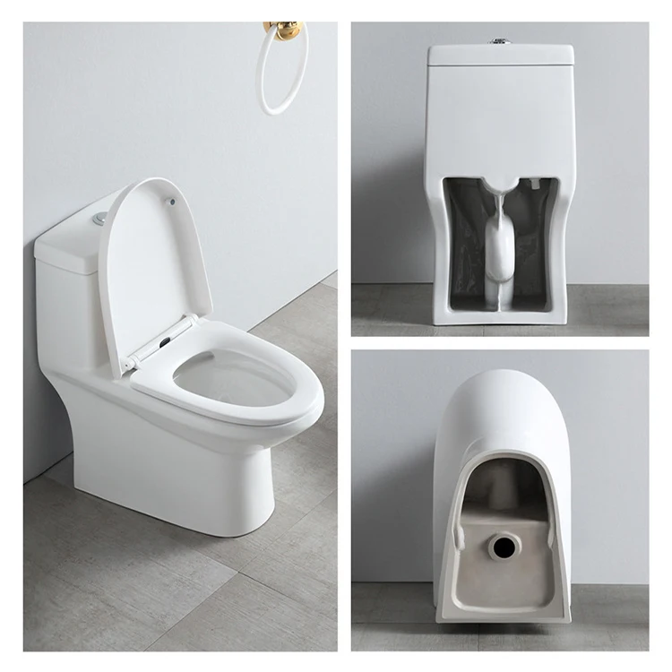 Inodoro High Quality Sanitary Ware Asian Ceramic Wash Down Bathroom One Piece Gravity Flush Toilet Of Wc