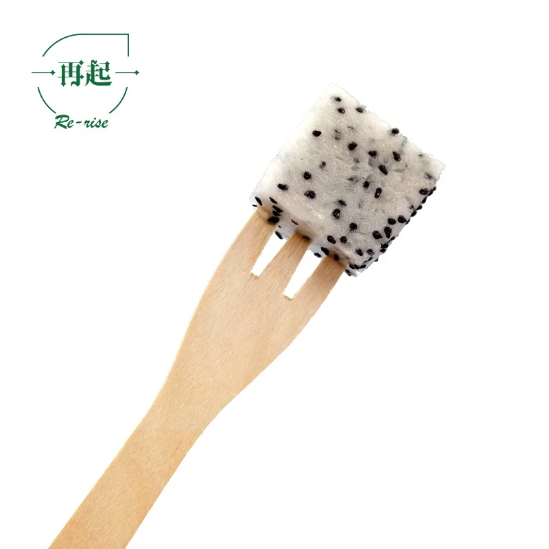
Biodegradable Birch Wood Color Spoon and Fork 