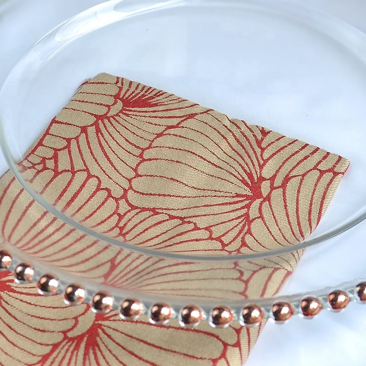 Fashionable crystal under plate rose gold with beaded rim glass charger plates wedding decoration