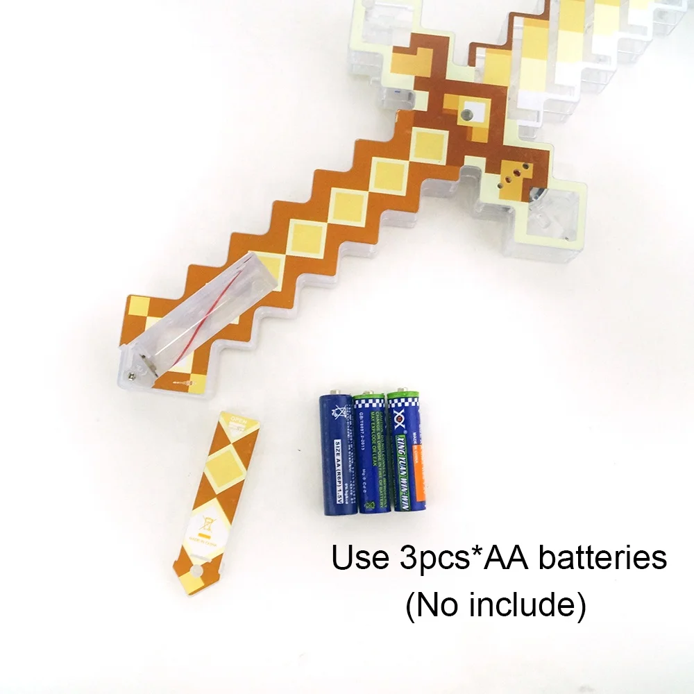 Led Light Up Toys Light Saber Pixel flashing Swords plastic knife with light toy