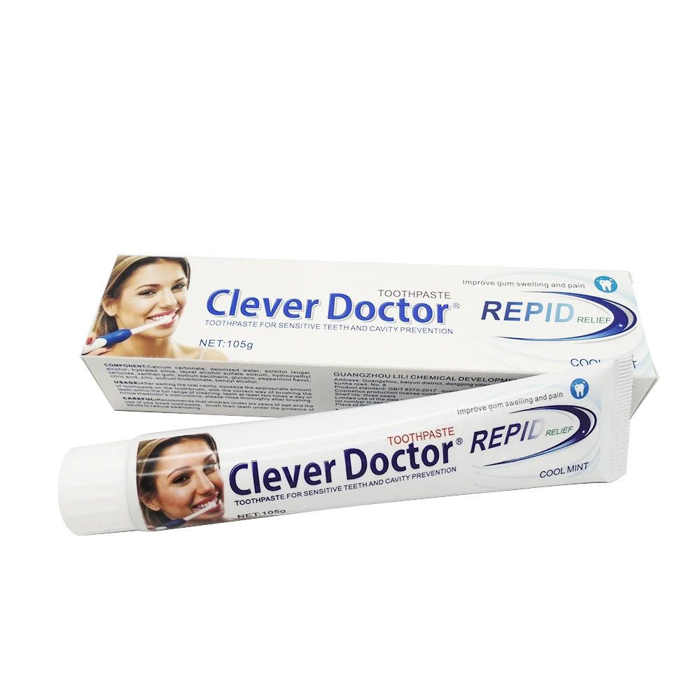 Clever Doctor 105g Adult Household travel toothpaste teeth whitening,toothpaste wholesale OEM/ODM Toothpaste of Chinese Herbal