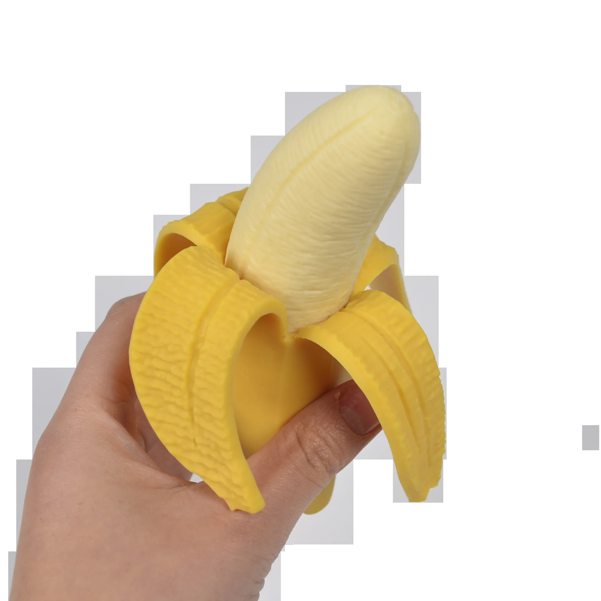 Simulated Peeling Banana Pinching Joy Decompression Toy Creativity Slow Rebound Trick Decompression Release Fruit Toy