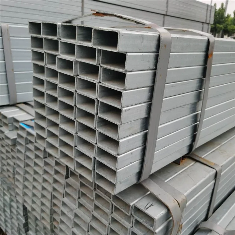 High Quality Corrugated Square Tubing Galvanized Steel Pipe Iron Rectangular Tube Price for Carports