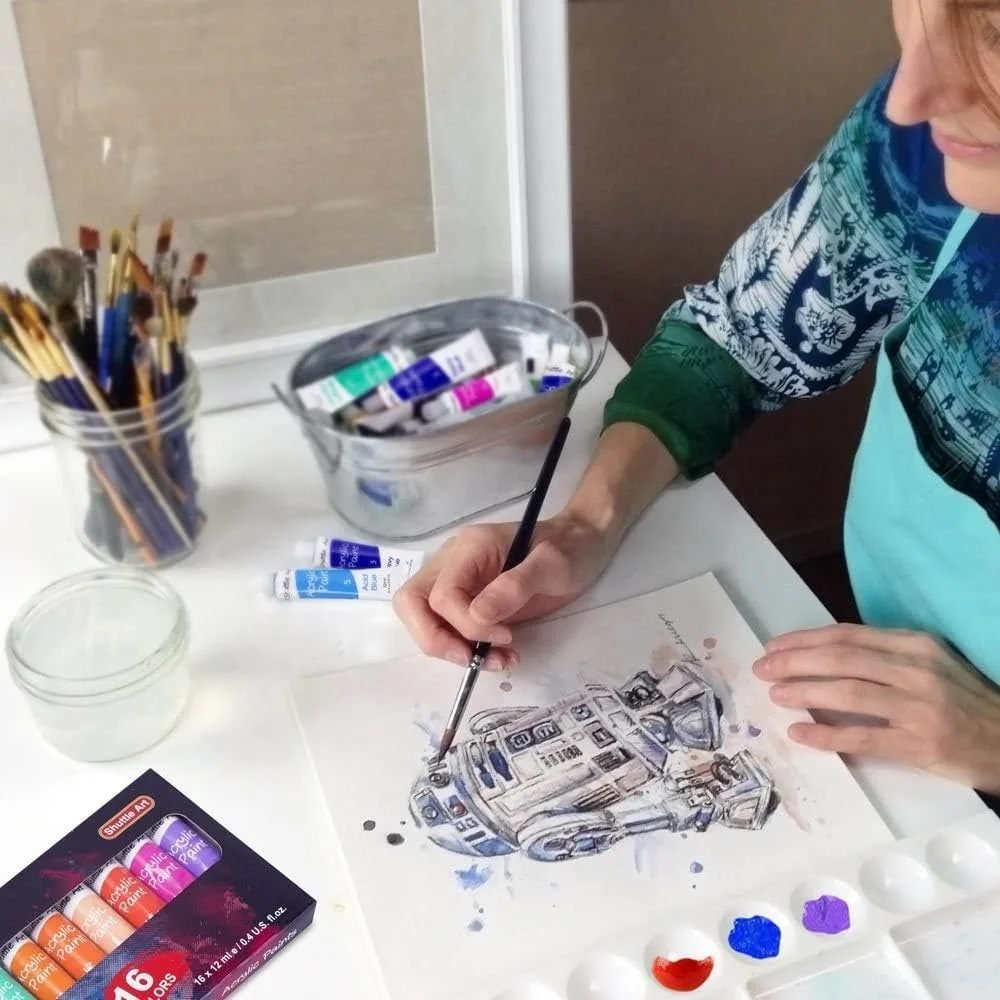 Low Cost Wholesale Variety Of Color Oil Paints Acrylic Paints Rich Pigment Color Non Toxic for Children