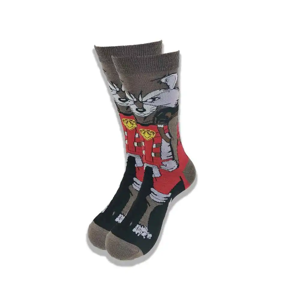 Funny Anime movie character cartoon Socks and tie-dye Novelty Creative Hip hop  skateboard men socks